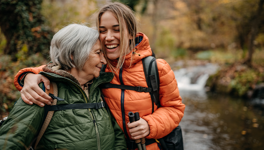 Hiking with grandma